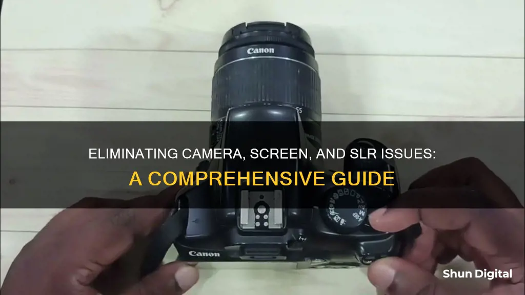 how to remove screen camera slr