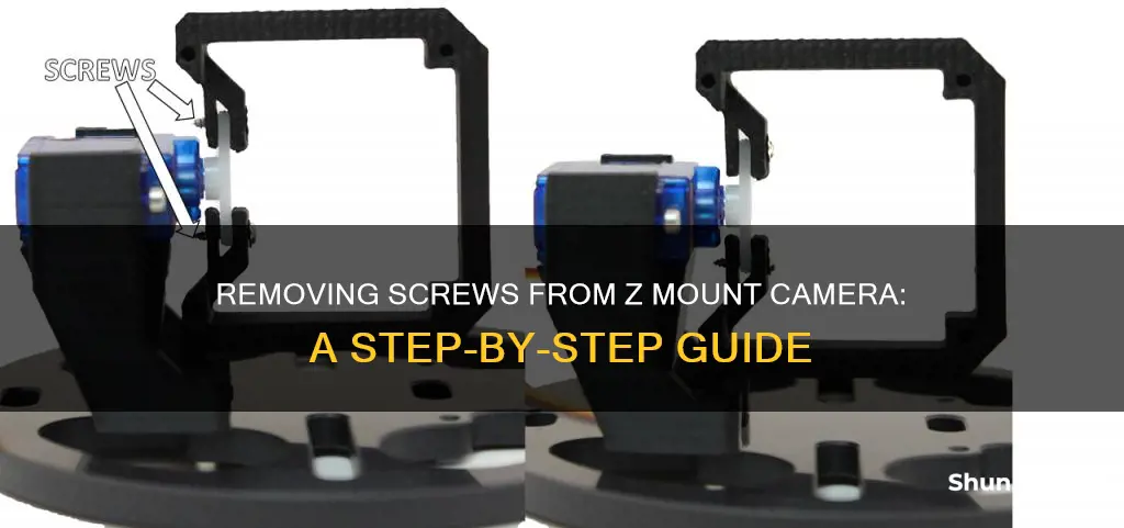 how to remove screw from z mount camera mount