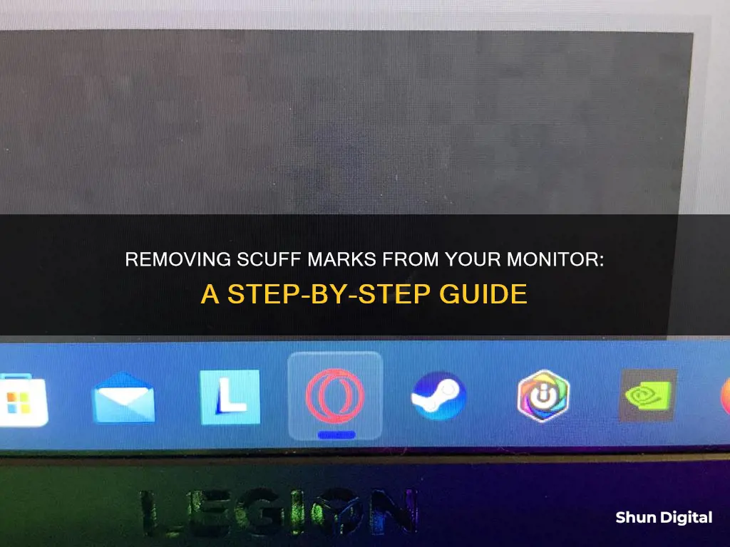 how to remove scuffs on monitors