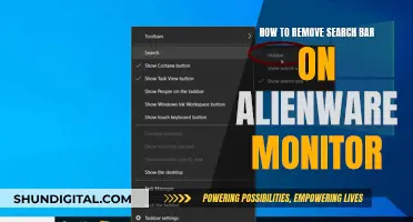 Removing Search Bar on Alienware Monitor: A Step-by-Step Guide