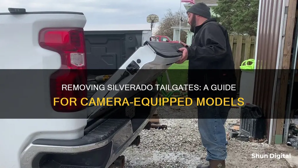 how to remove silverado tailgate with camera