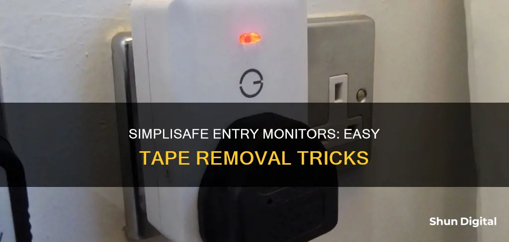 how to remove simplisafe entry monitors taped on