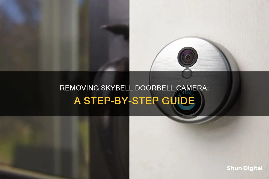 how to remove skybell doorbell camera