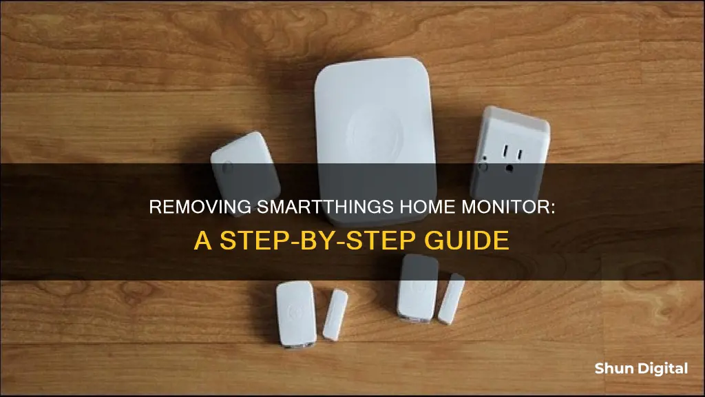 how to remove smartthings home monitor