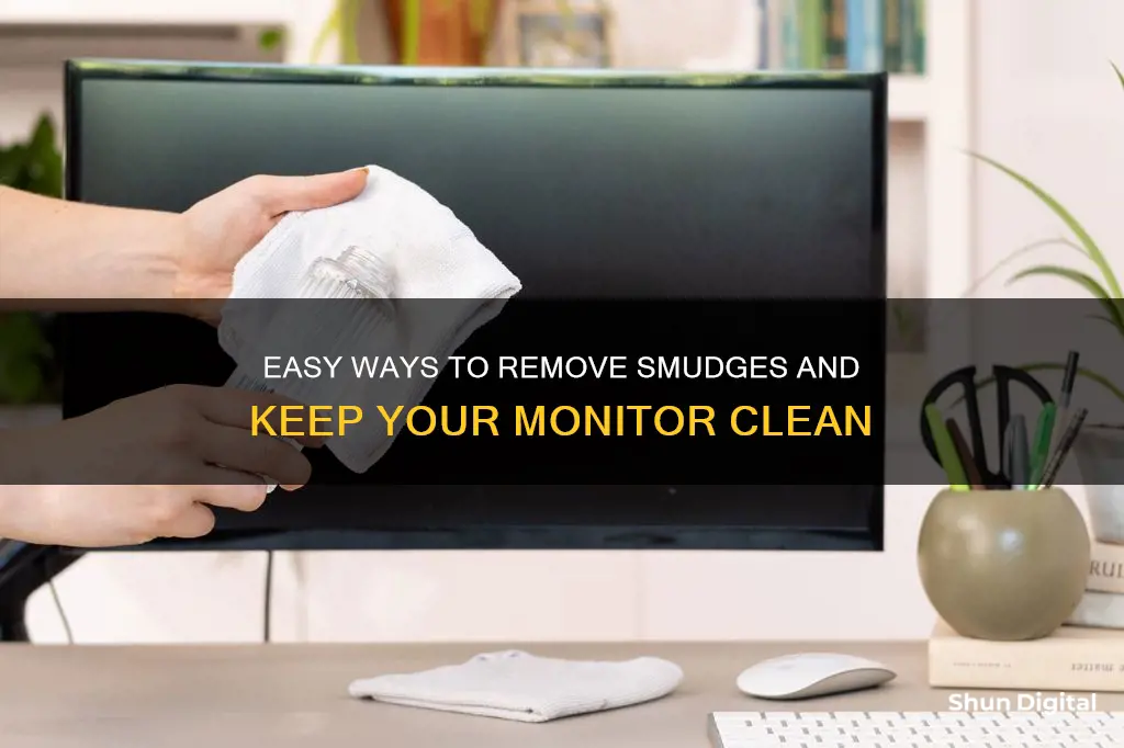 how to remove smudges from monitor