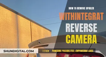 Removing Car Spoiler for a Reverse Camera Installation