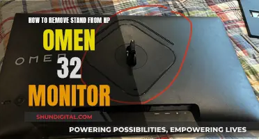 Removing the Stand from Your HP Omen 32 Monitor