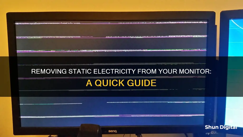 how to remove static from monitor