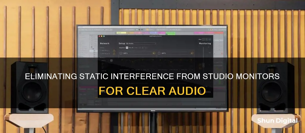 how to remove static from studio monitor