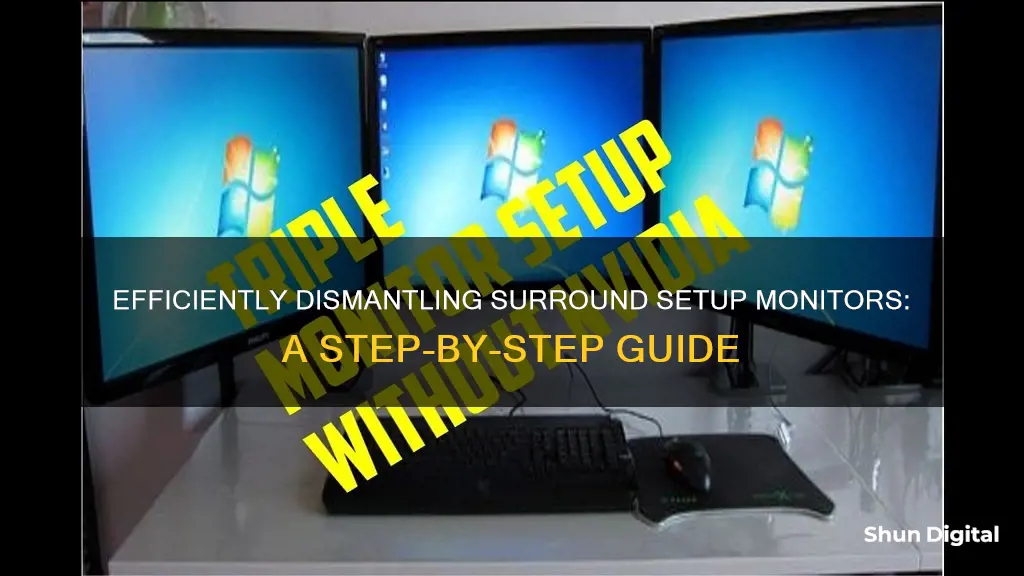 how to remove surround setup monitors