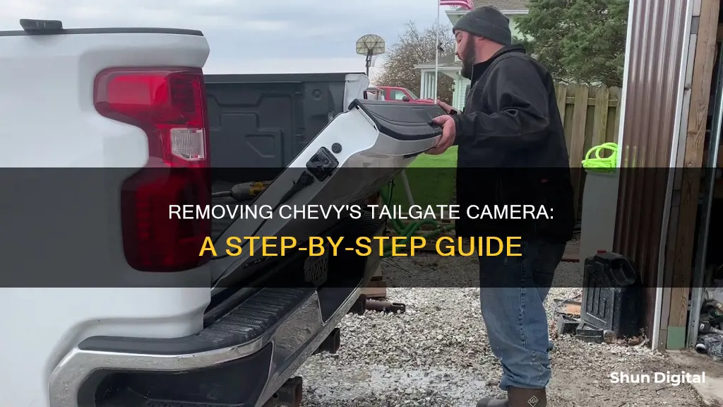 how to remove tail gate with camera chevy