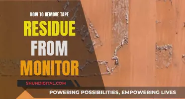 Effective Tape Residue Removal from Your Monitor