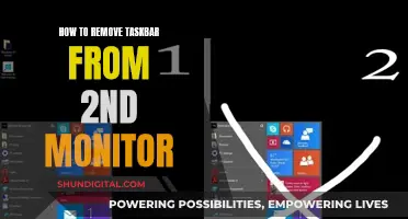 Removing Taskbar from Second Monitor: A Simple Guide