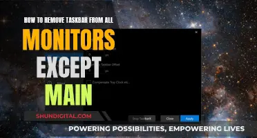 Removing Taskbar from Multiple Monitors: A Quick Guide