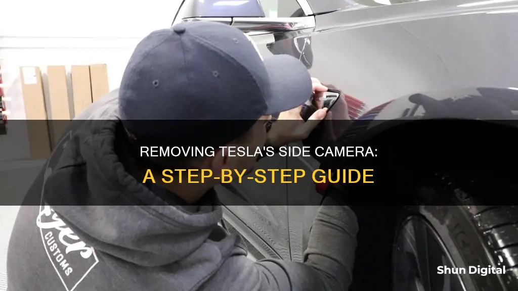 how to remove tesla side camera