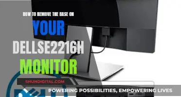 Removing the Base from Your DellSE2216H Monitor: A Step-by-Step Guide