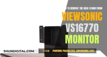 Removing ViewSonic VS16770 Monitor Base Stand: A Step-by-Step Guide