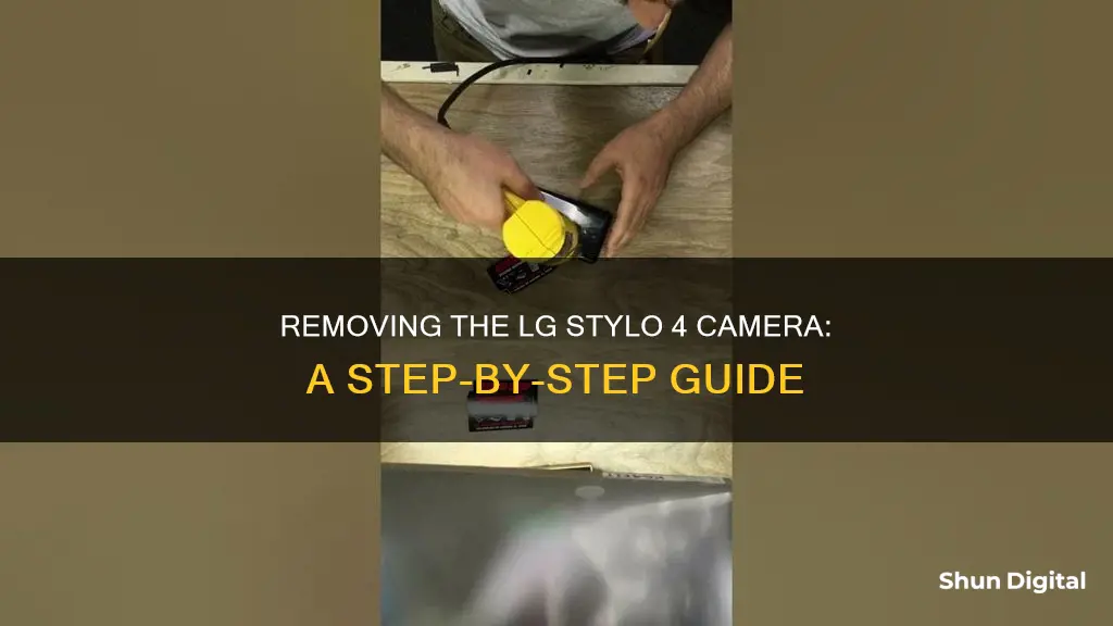 how to remove the camera from a lg stylo 4