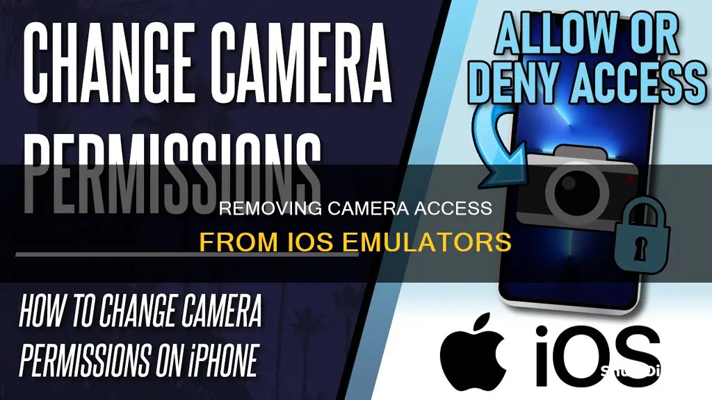 how to remove the camera permission form emulator ios