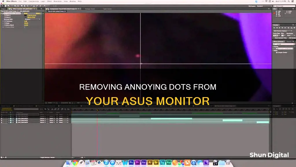 how to remove the dot on am asus monitor