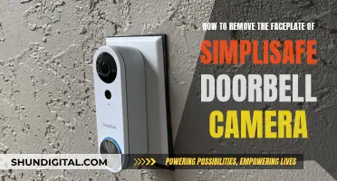 Removing the Faceplate of Your Simplisafe Doorbell Camera