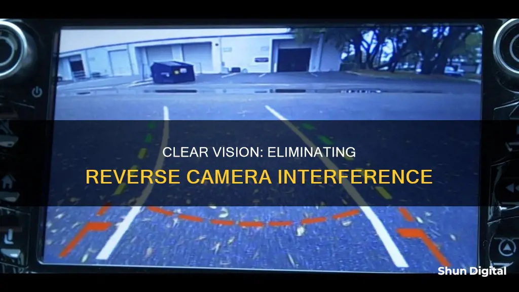 how to remove the lines on a reverse camera