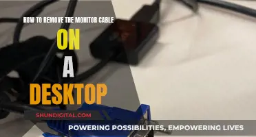 Removing Monitor Cable: A Step-by-Step Guide for Desktops