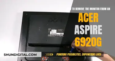 Disassembling Acer Aspire 6920G: Removing the Monitor Safely