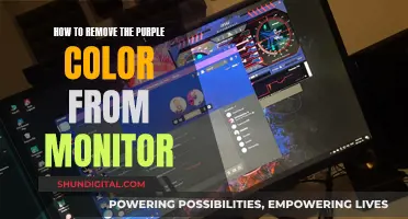 Monitor Color Correction: Removing Purple Tint