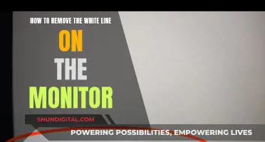 Eliminating White Lines on Your Monitor: A Quick Guide