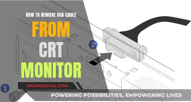 Removing VGA Cables from CRT Monitors: A Step-by-Step Guide