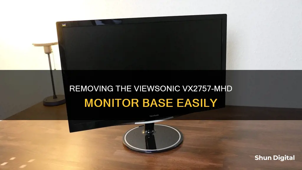 how to remove viewsonic monitor base vx2757-mhd