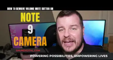 Removing the Volume Mute Button on the Note 9 Camera