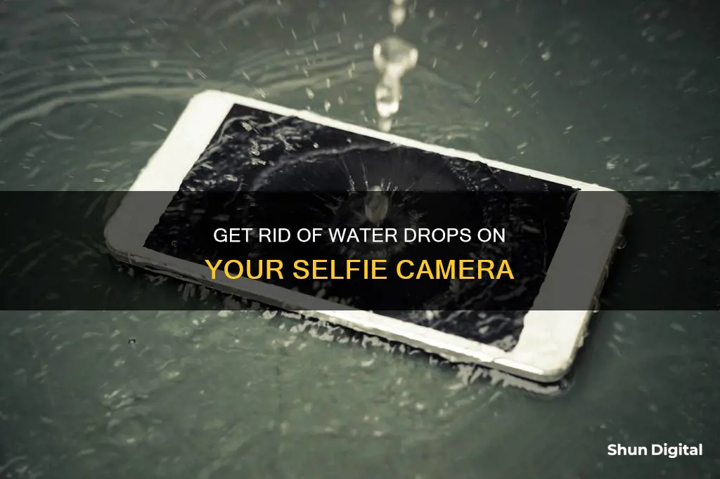 how to remove water from selfie camera