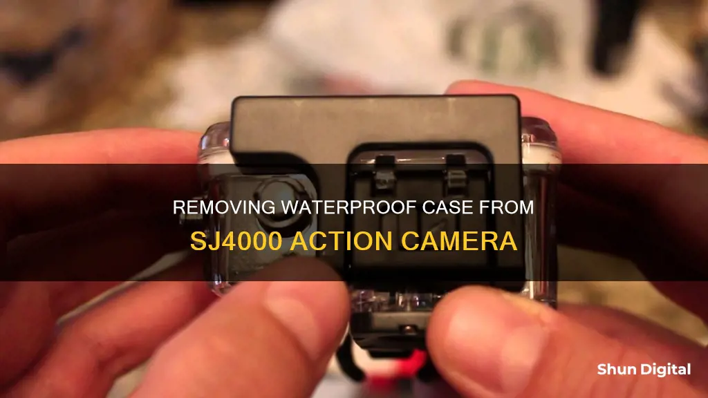 how to remove waterprook case from sj4ooo action camera