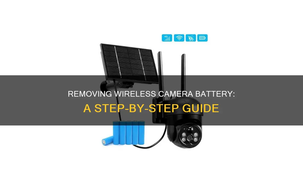 how to remove wireless camera battery