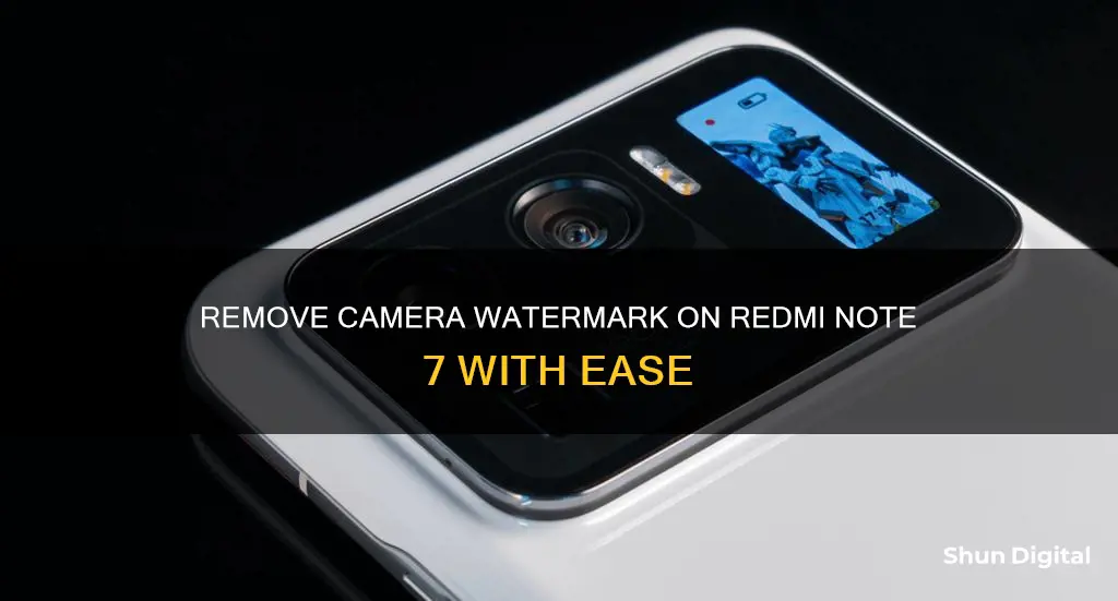 how to remove xiaomi camera watermark on redme note 7