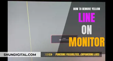 Get Rid of Yellow Lines on Your Monitor