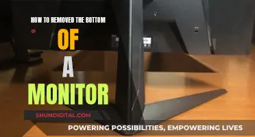 Dismantling a Monitor: Removing the Base Stand Safely