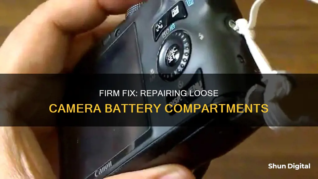 how to repair a loose battery compartment on a camera