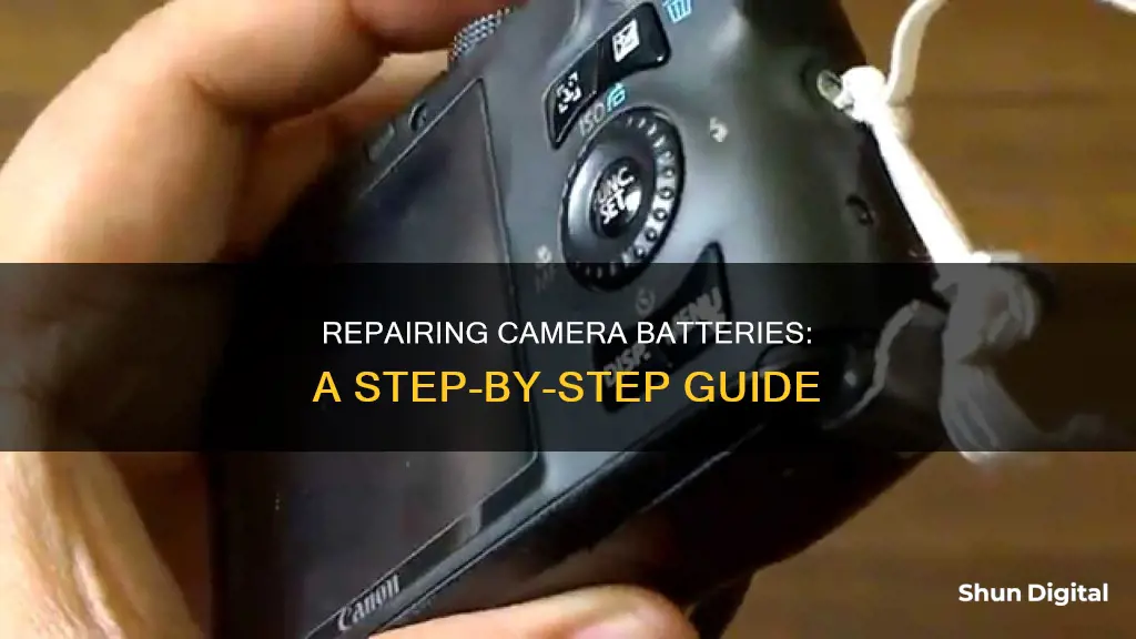 how to repair camera battery