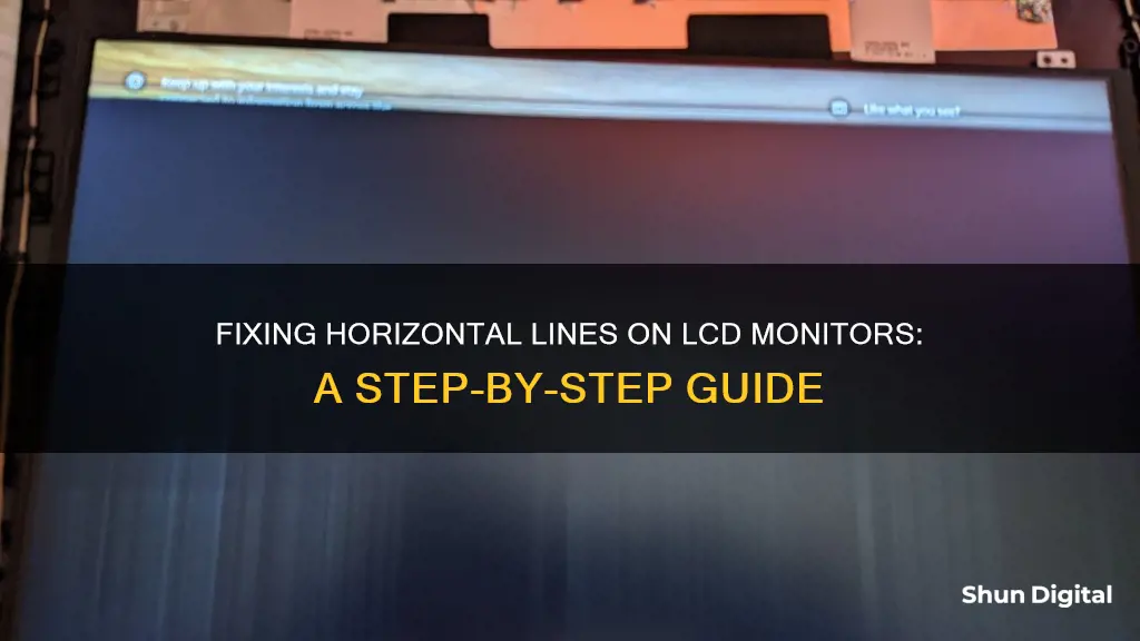 how to repair horizontal lines on lcd monitor