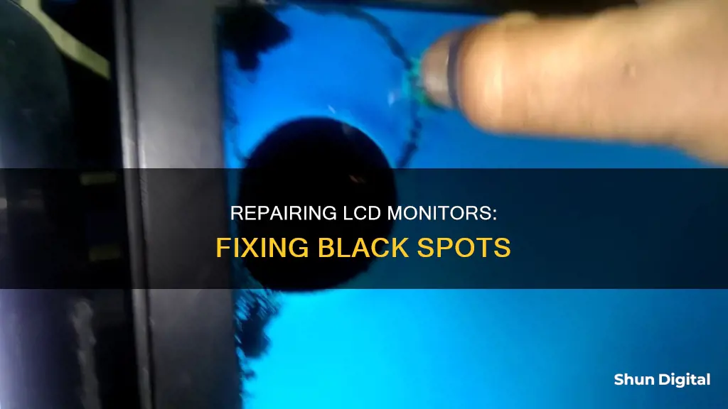 how to repair lcd monitor black spot