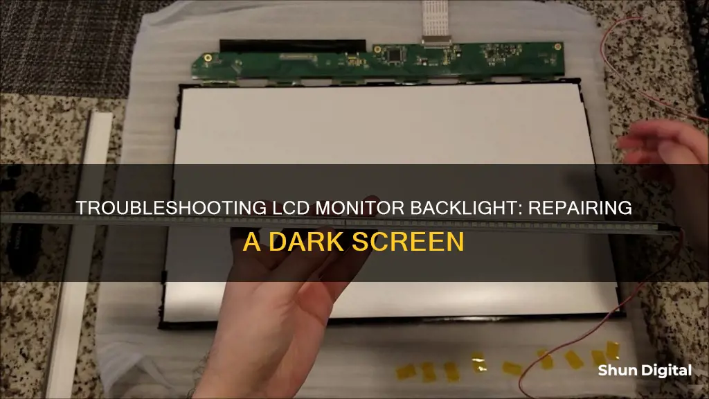 how to repair lcd monitor no backlight