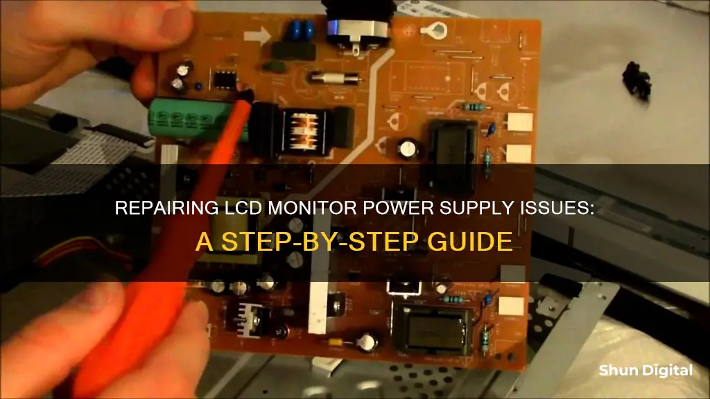 how to repair lcd monitor power supply