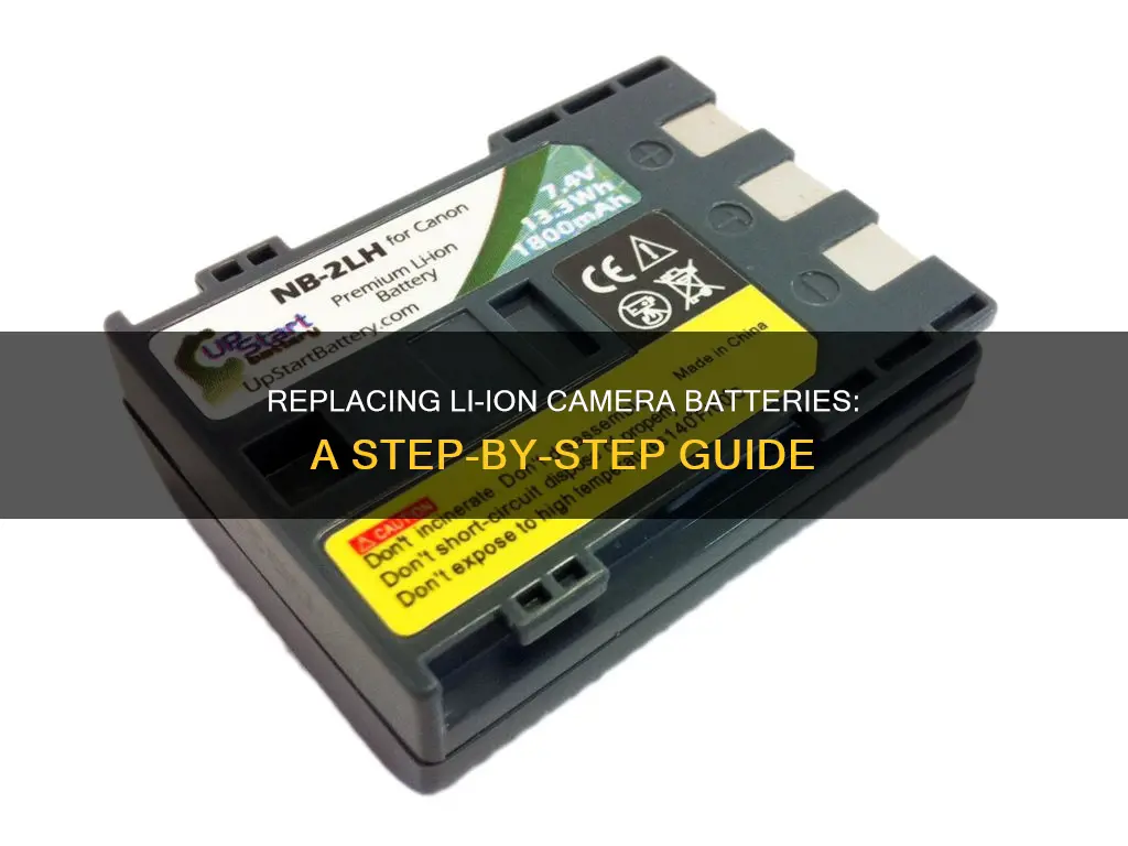 how to replace a li-ion camera battery