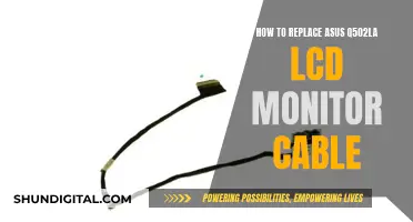 Replacing the LCD Monitor Cable on Your Asus Q502LA