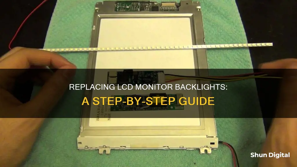 how to replace backlight in lcd monitor