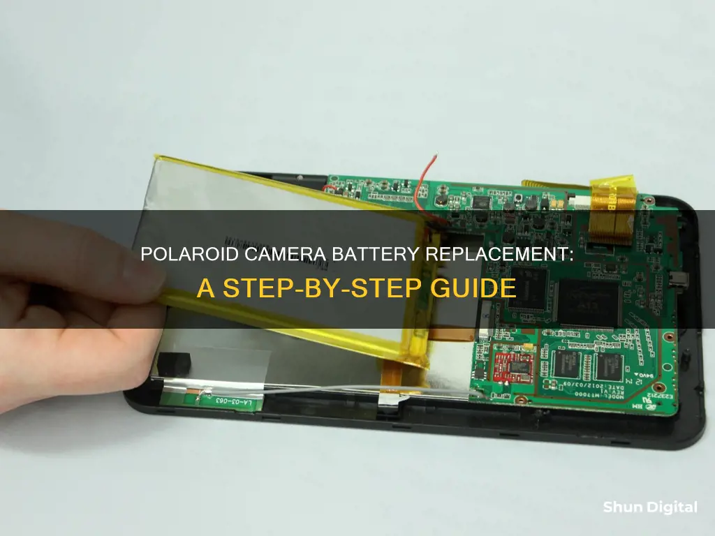 how to replace batteries in polaroid camera