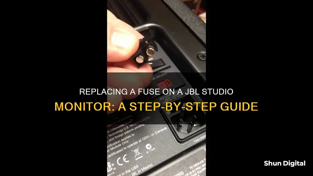 how to replace fuse on jbl studio monitor